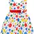 Multicolor satin stitched    dress