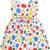 Multicolor satin stitched    dress