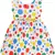 Multicolor satin stitched    dress