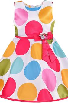 Pink satin stitched    dress