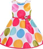 Pink satin stitched    dress