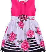 Pink satin stitched    dress