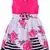 Pink satin stitched    dress