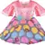 Pink satin stitched    dress