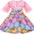 Pink satin stitched    dress
