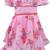 Pink Georgette stitched    dress