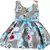 Grey satin stitched    dress