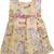 Yellow satin stitched    dress