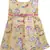 Yellow satin stitched    dress