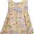 Yellow satin stitched    dress