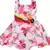 Pink satin stitched    dress