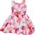 Pink satin stitched    dress