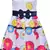 Multicolor satin stitched    dress