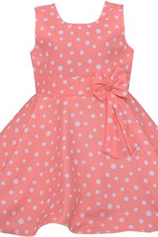 Orange Crepe stitched    dress