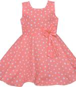 Orange Crepe stitched    dress