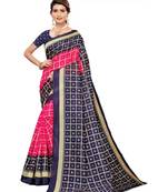 Printed Bandhani Art Silk Saree With Blouse Piece