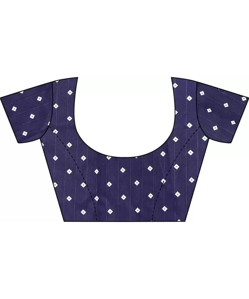 Printed Bandhani Art Silk Saree With Blouse Piece