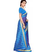 Printed Bandhani Art Silk Saree With Blouse Piece