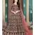 Maroon Georgette Anarkali Salwar Kameez