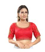 Women's Jain Silk Padded Saree Blouse