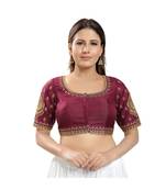 Women's Jain Silk Padded Saree Blouse
