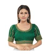 Women's Embroidery Padded Saree Blouse