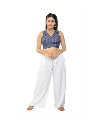 Muhenera Women's Cotton Padded Saree Blouse 5