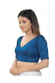 Women's Silk Padded Saree Blouse
