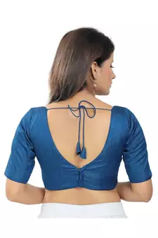 Women's Silk Padded Saree Blouse