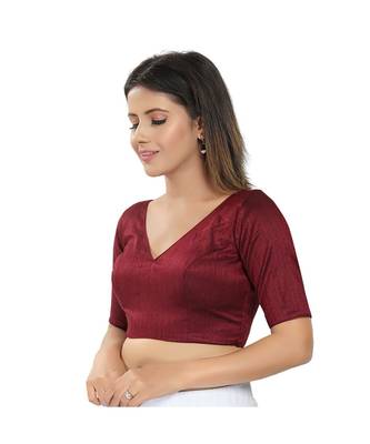 Women's Silk Padded Saree Blouse 2
