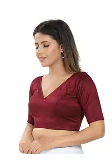 Women's Silk Padded Saree Blouse