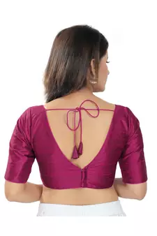 Women's Silk Padded Saree Blouse