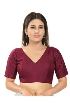 Women's Silk Padded Saree Blouse