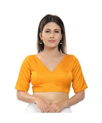 Women's Silk Padded Saree Blouse 1