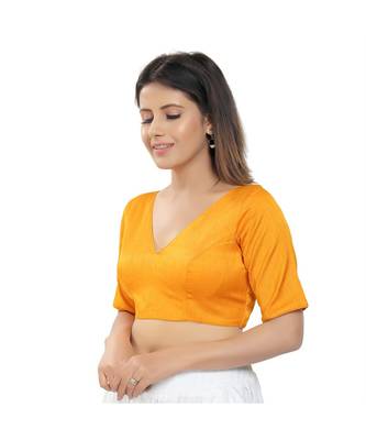Women's Silk Padded Saree Blouse 2