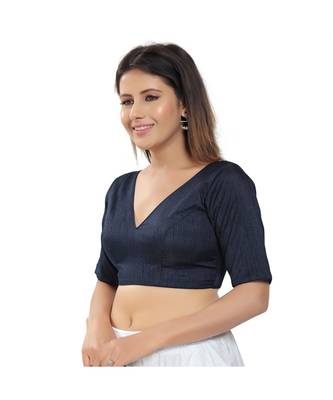 Women's Silk Padded Saree Blouse 2