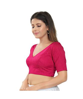 Women's Silk Padded Saree Blouse 2