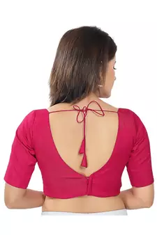 Women's Silk Padded Saree Blouse