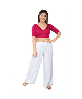 Women's Silk Padded Saree Blouse 5