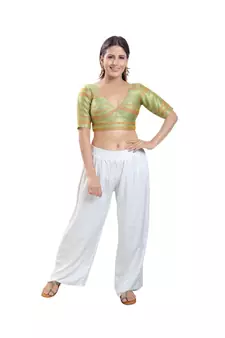 Women's Brocade Padded Saree Blouse