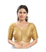 Muhenera Women's Brocade Padded Saree Blouse