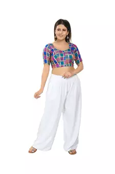 Women's Brocade Padded Saree Blouse