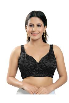 Women's Satin Silk Padded Saree Blouse