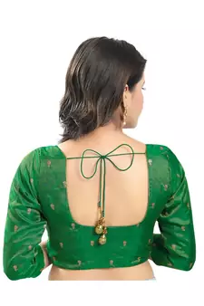 Women's Tissue Padded Saree Blouse