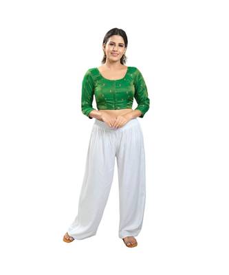 Women's Tissue Padded Saree Blouse 5