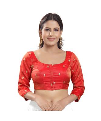 Women's Tissue Padded Saree Blouse 1