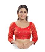 Women's Tissue Padded Saree Blouse