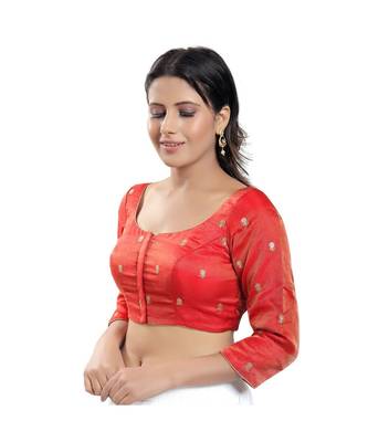 Women's Tissue Padded Saree Blouse 2