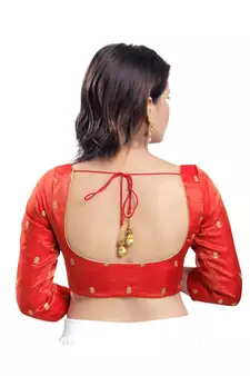 Women's Tissue Padded Saree Blouse