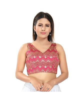Women's Mulbury Silk Padded Saree Blouse 1